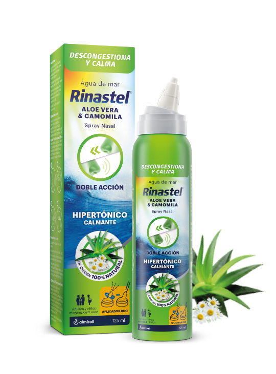 Rinastel® Aloe Vera & Camomila | Spray Nasal Natural para Descongestión y Calma - EuroAllergy