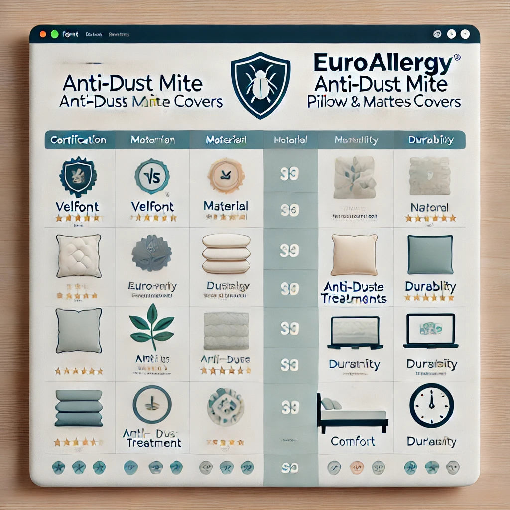 Velfont VS EuroAllergy: la comparativa definitiva de fundas anti ácaros